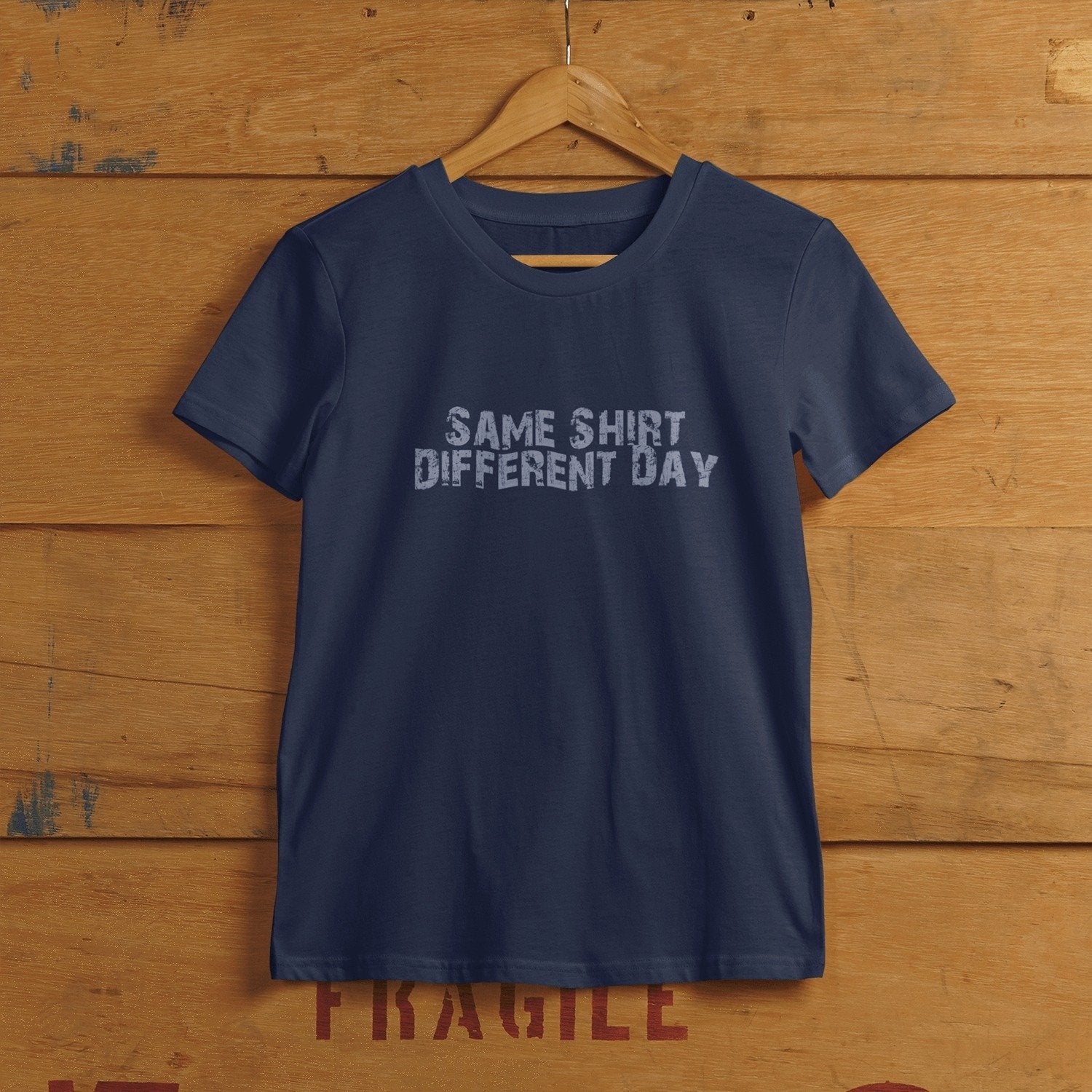 Same Shirt Different Day Men's Navy Blue T-Shirt
