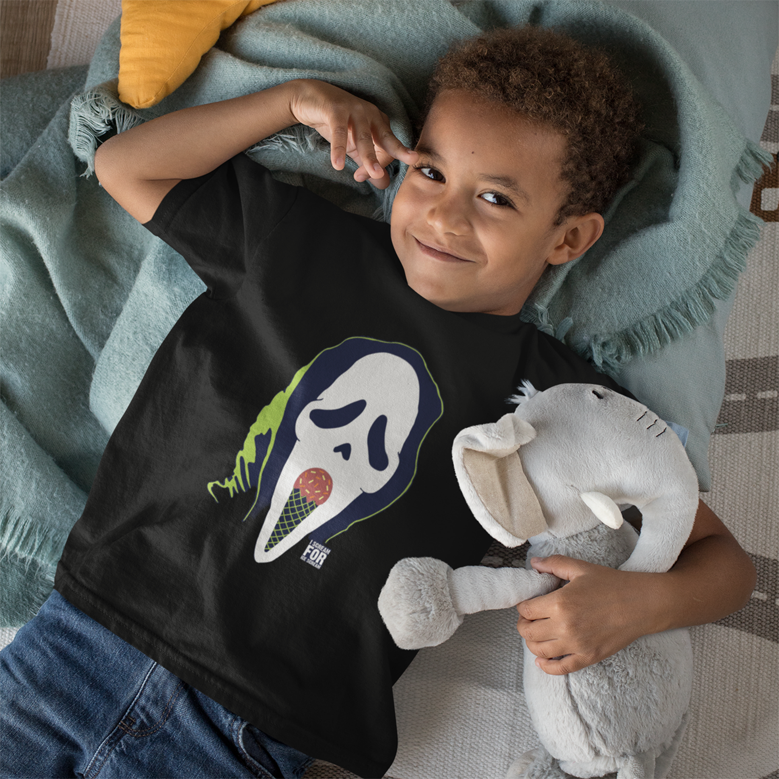 Scream Ice - Kids Printed Round Neck T-shirts - Shipping Globally