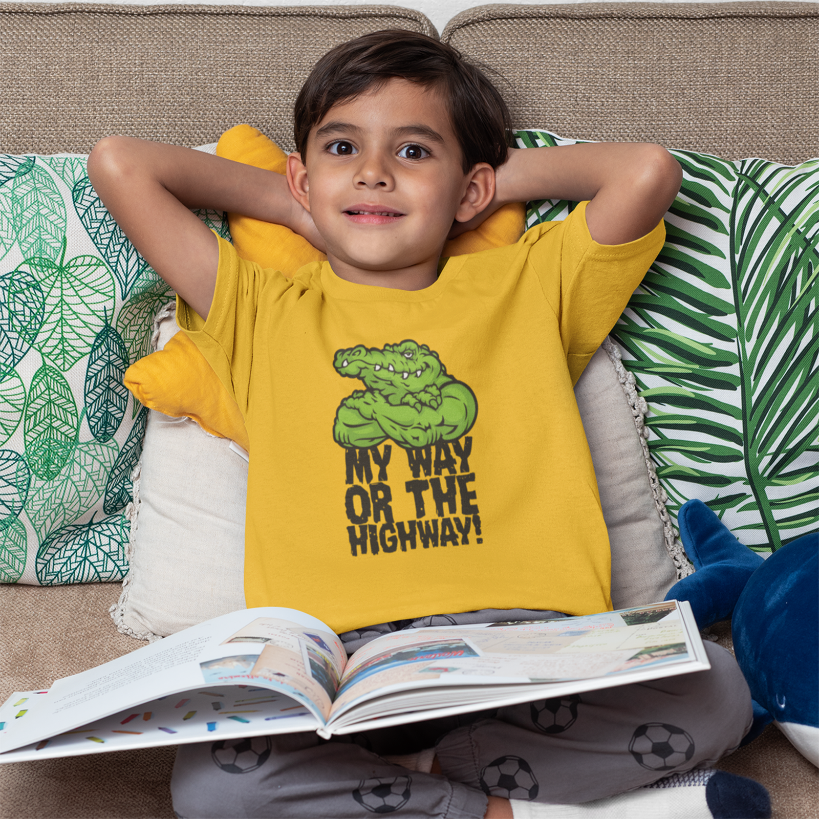 My Way - Kids Printed Round Neck T-shirts - Shipping Globally