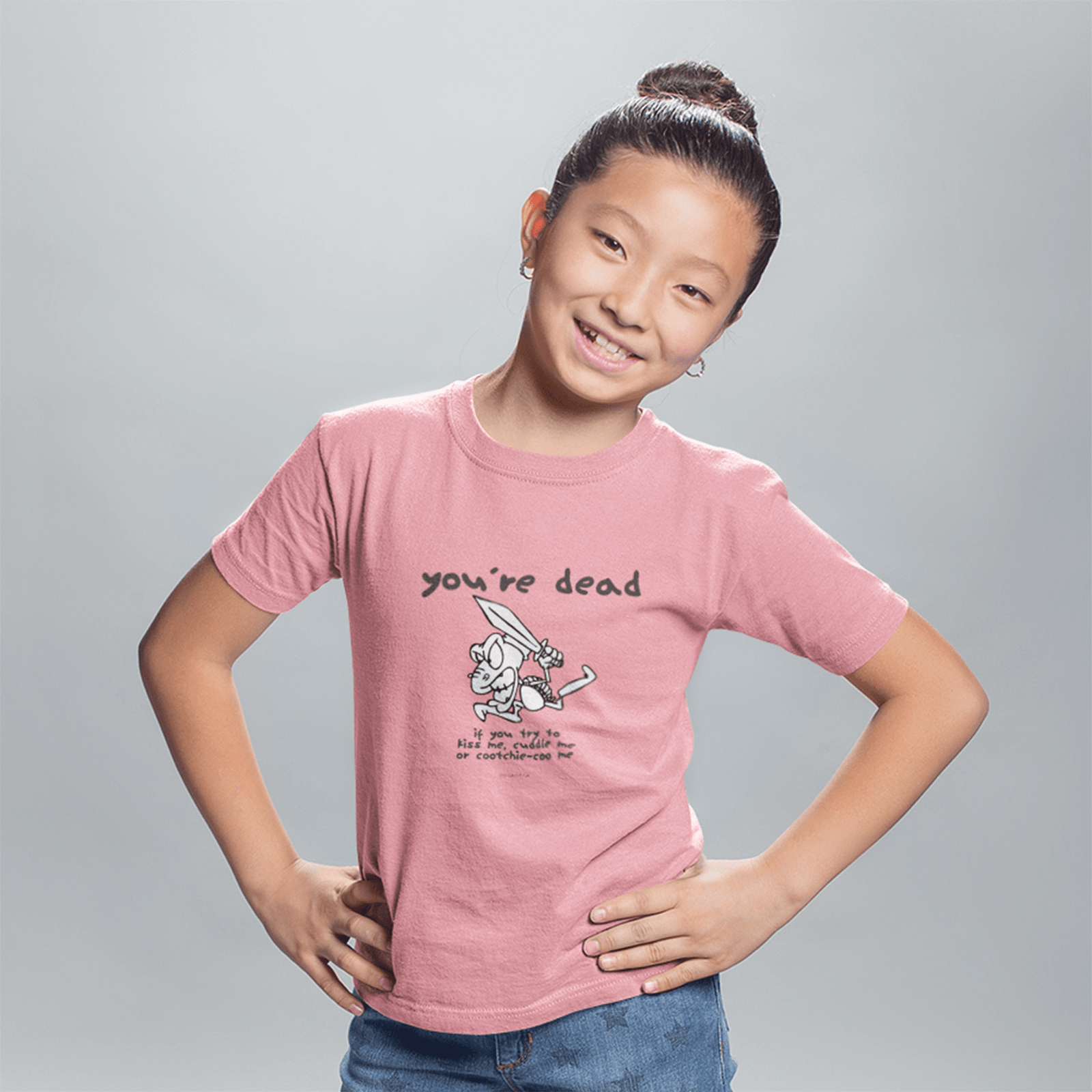 You"re Dead - Kids Printed Round Neck T-shirts