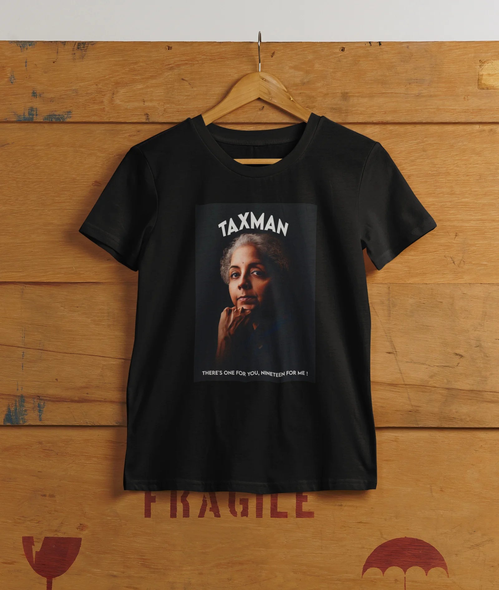 Taxman Men's Round Neck Printed T-Shirt - Shipping Globally!
