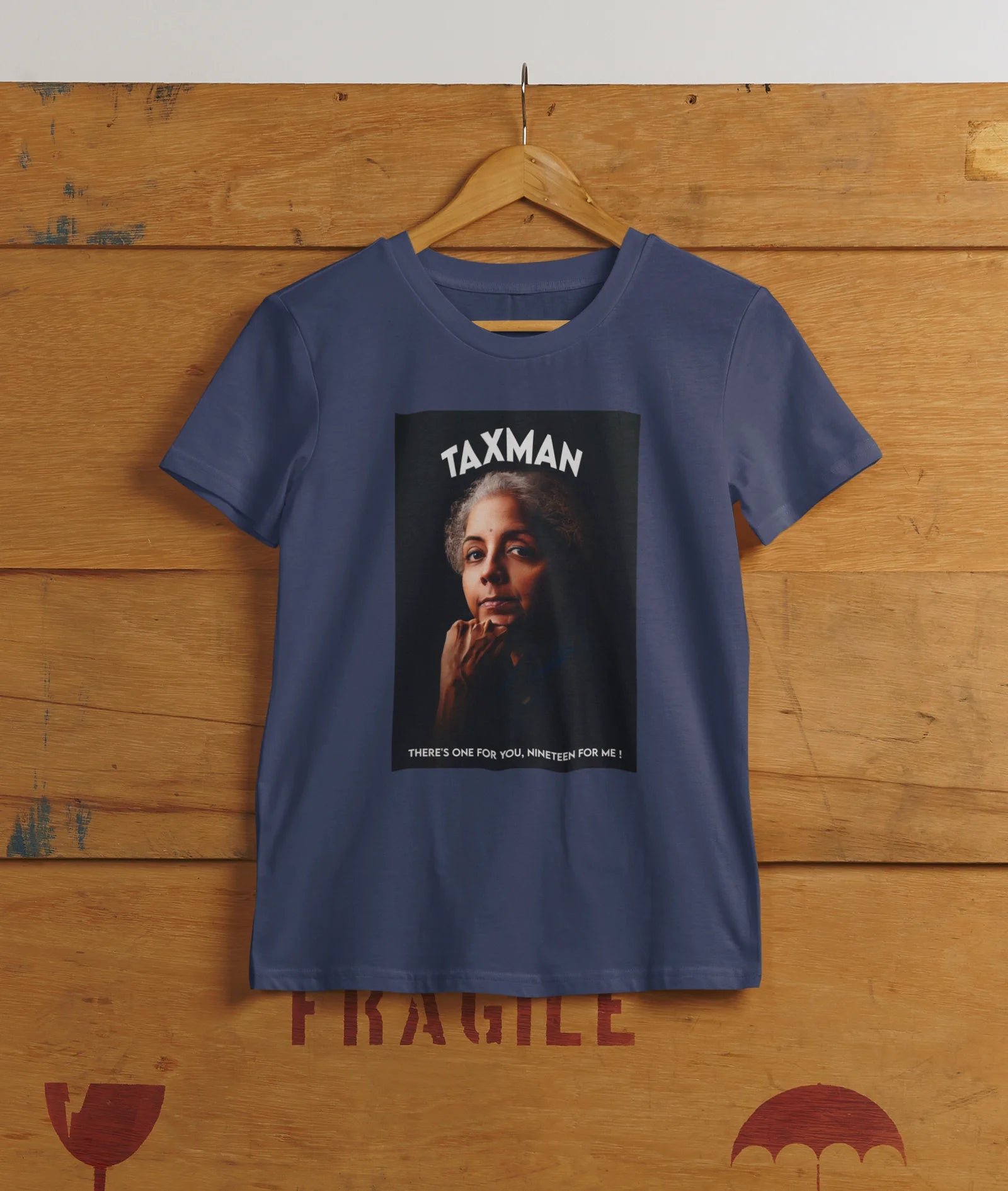 Taxman Men's Round Neck Printed T-Shirt - Shipping Globally!