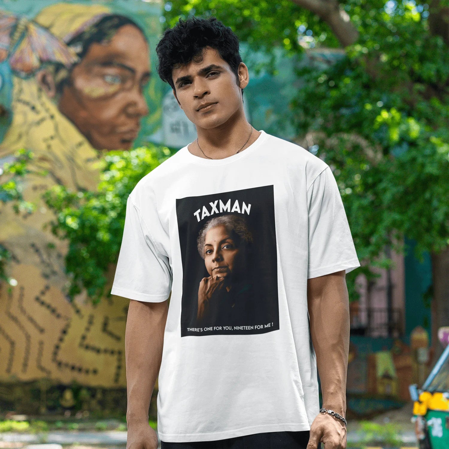 Taxman Men's Round Neck Printed T-Shirt - Shipping Globally!
