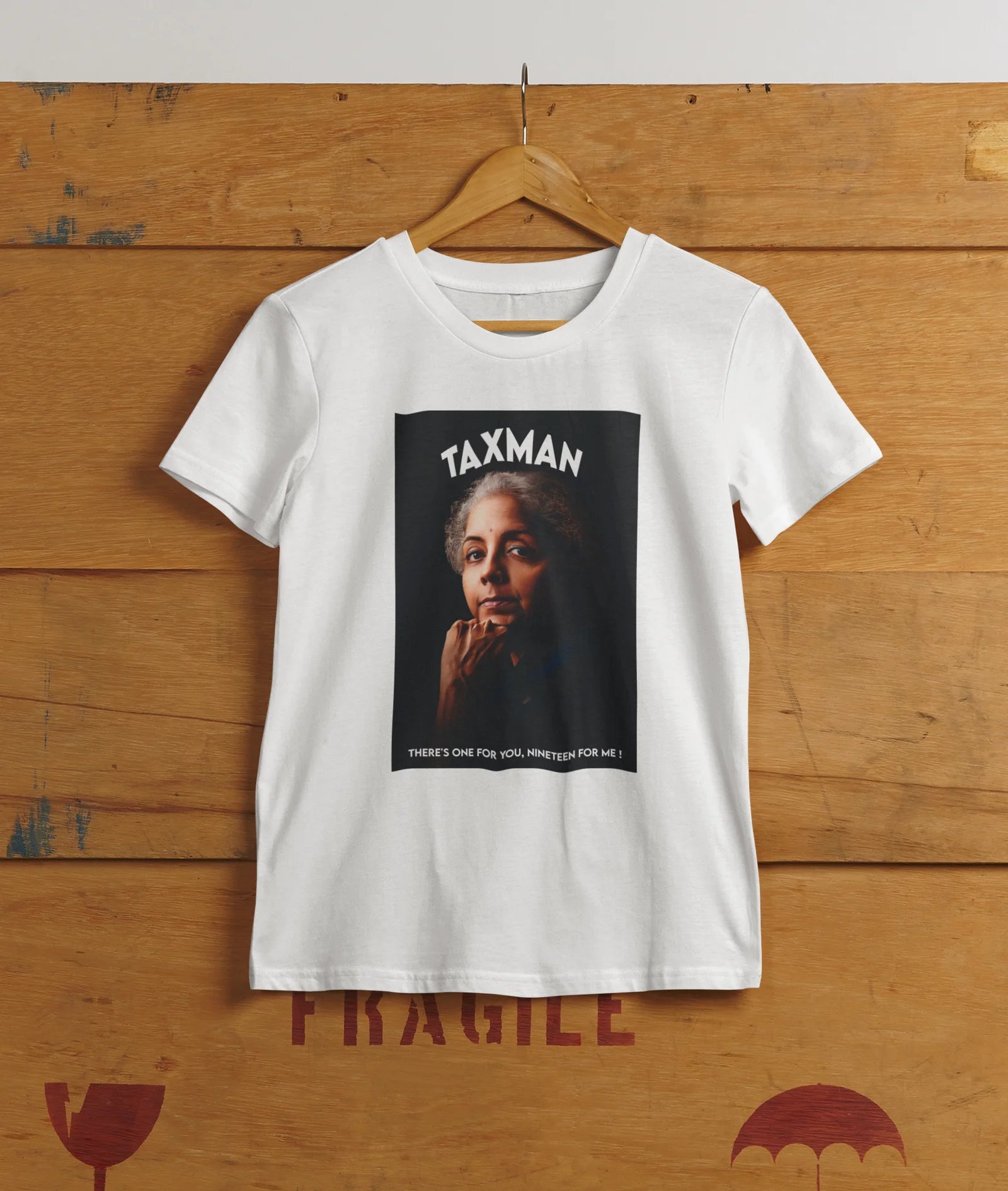 Taxman Men's Round Neck Printed T-Shirt - Shipping Globally!