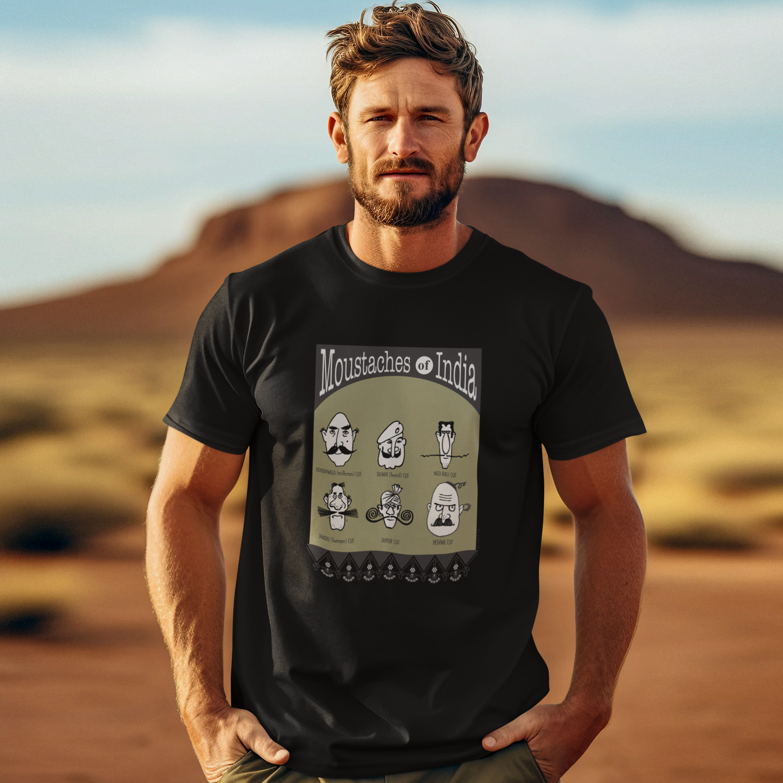 Moustaches Of India - Mens T-shirt (TA) - Shipping Globally!
