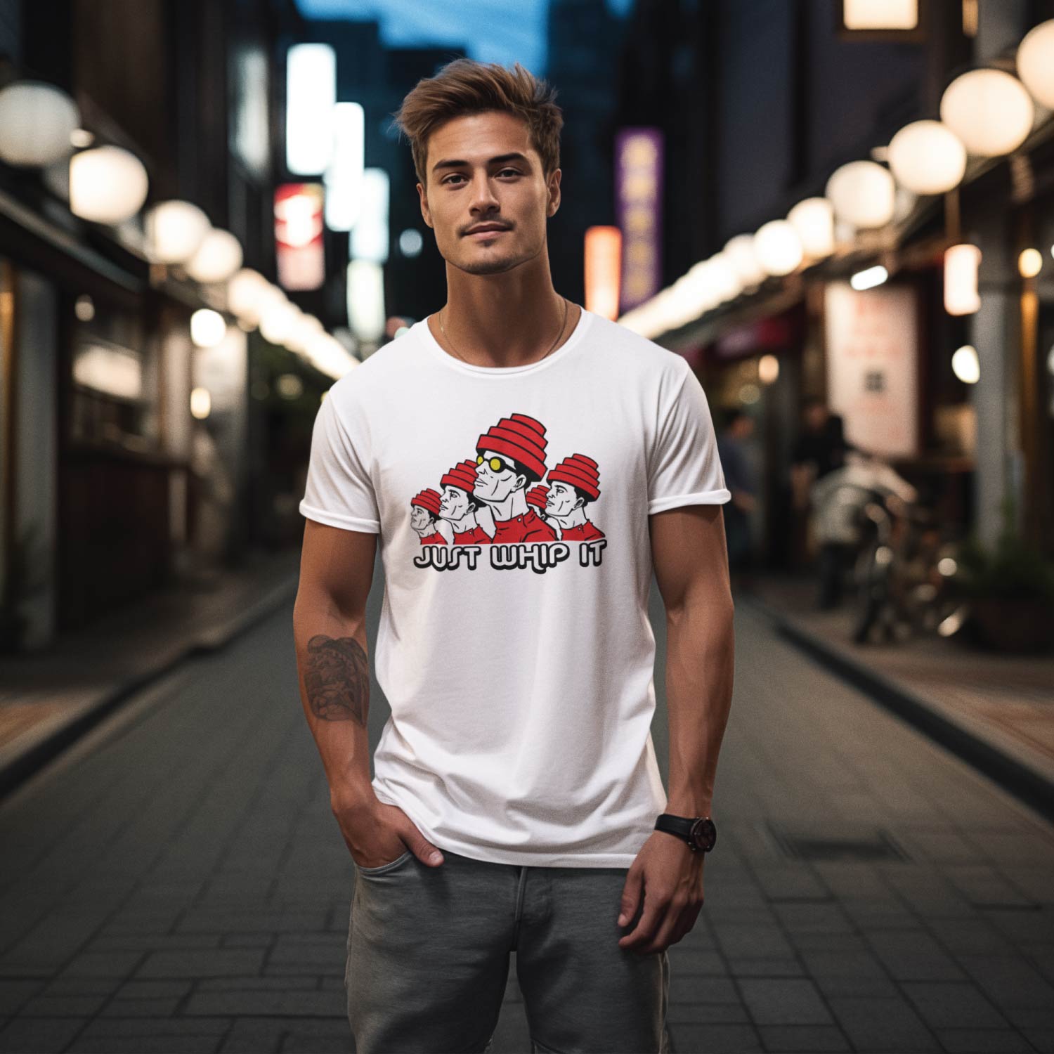 Tantra Whip It Original Brand (Since 1997) - Unisex Graphic Tee Premium Cotton, Casual Wear. - Shipping Globally!