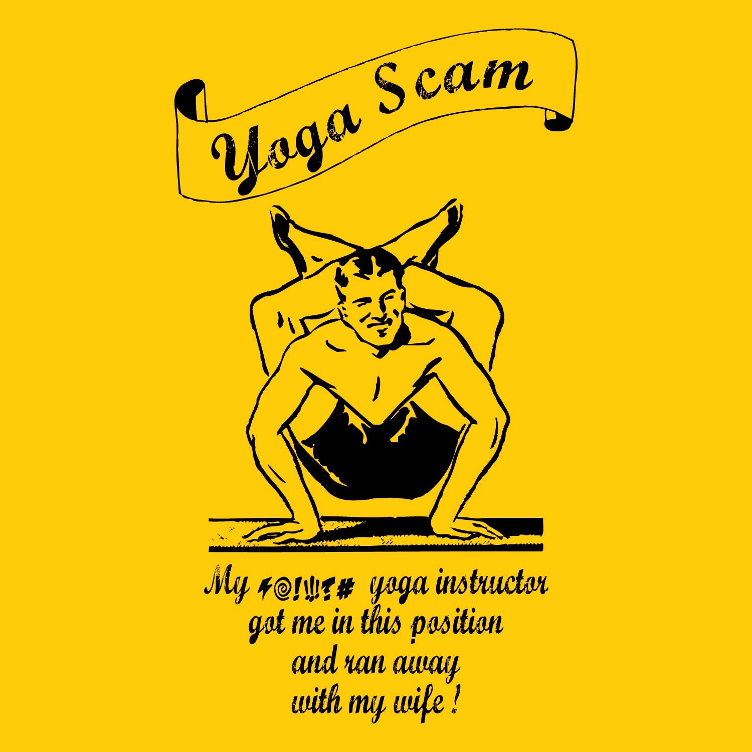 Tantra Yoga Scam Original Brand (Since 1997) - Unisex Graphic Tee Premium Cotton, Casual Wear. - Shipping Globally!
