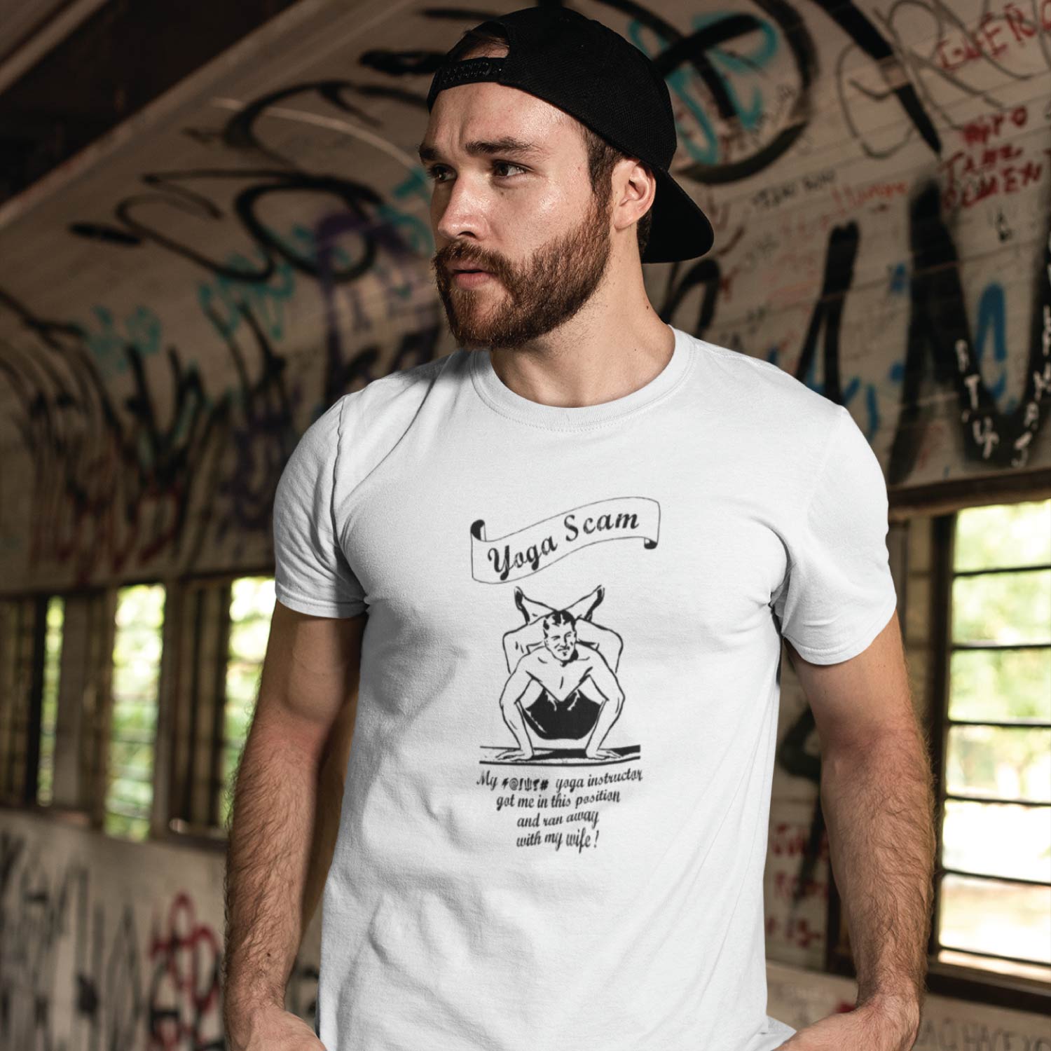 Tantra Yoga Scam Original Brand (Since 1997) - Unisex Graphic Tee Premium Cotton, Casual Wear. - Shipping Globally!