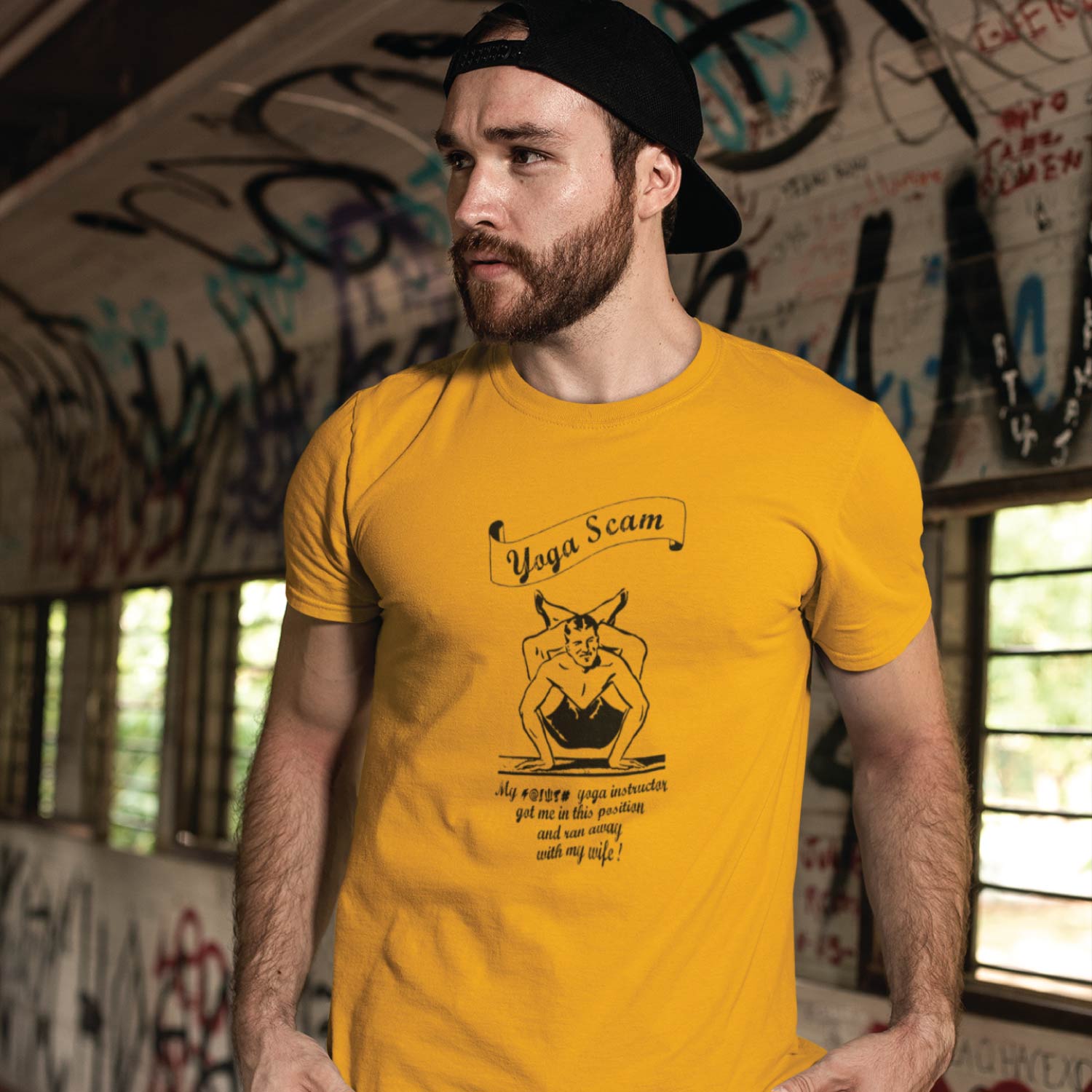 Tantra Yoga Scam Original Brand (Since 1997) - Unisex Graphic Tee Premium Cotton, Casual Wear. - Shipping Globally!