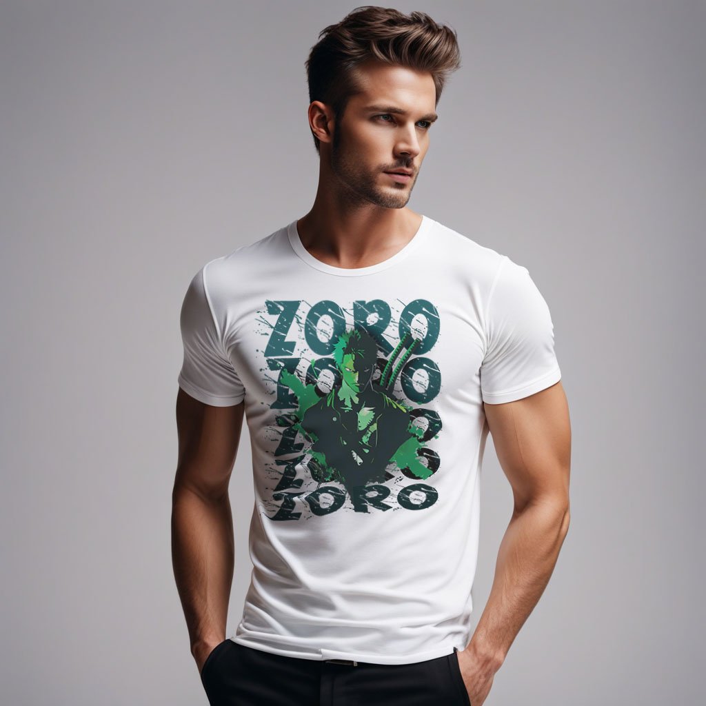 Zoro 2 - Anime Fanart Mens Printed T-shirts - Shipping Globally!